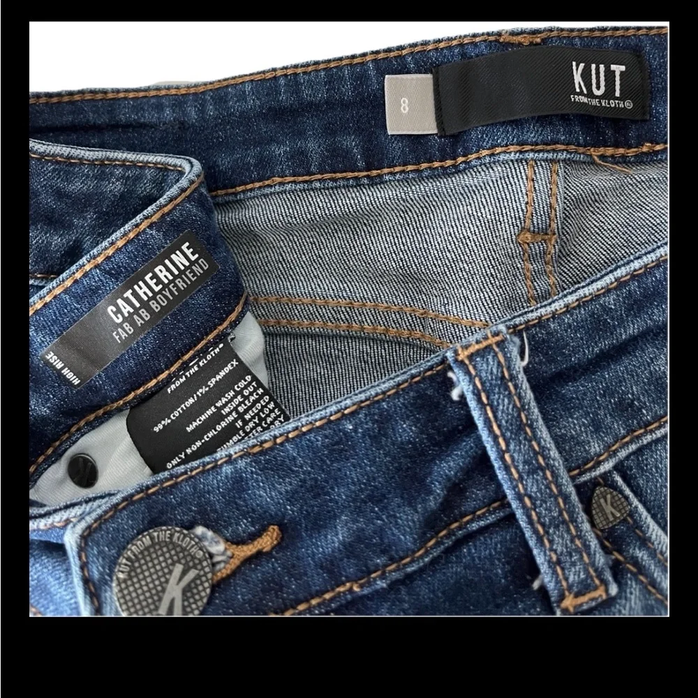 Kut From the Kloth Catherine Women’s 8 High Rise Straight Denim Jeans - Picture 4 of 7